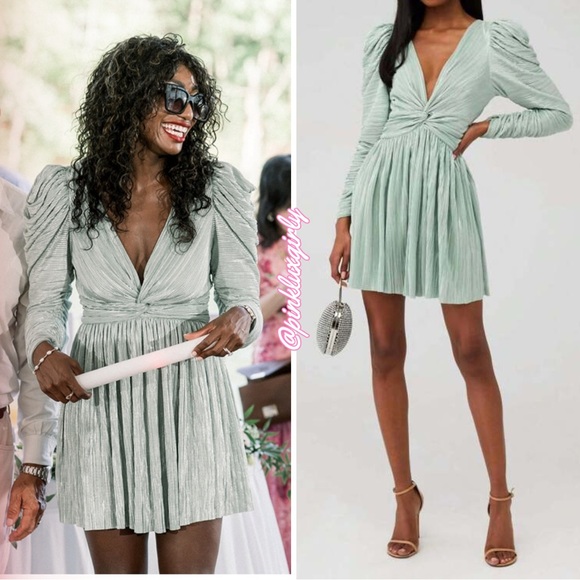$348 Sabina Musayev Morgana Dress in Mint ✨ - Picture 1 of 8